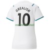 Maillot de Supporter Manchester City Jack Grealish 10 Extérieur 2021-22 Pour Femme